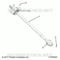 SYSTÃˆME DE TRANSMISSION, FRONT PROP SHAFT