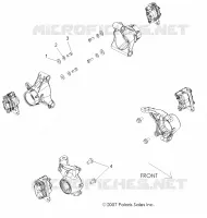 FREIN, CALIPER MOUNTING