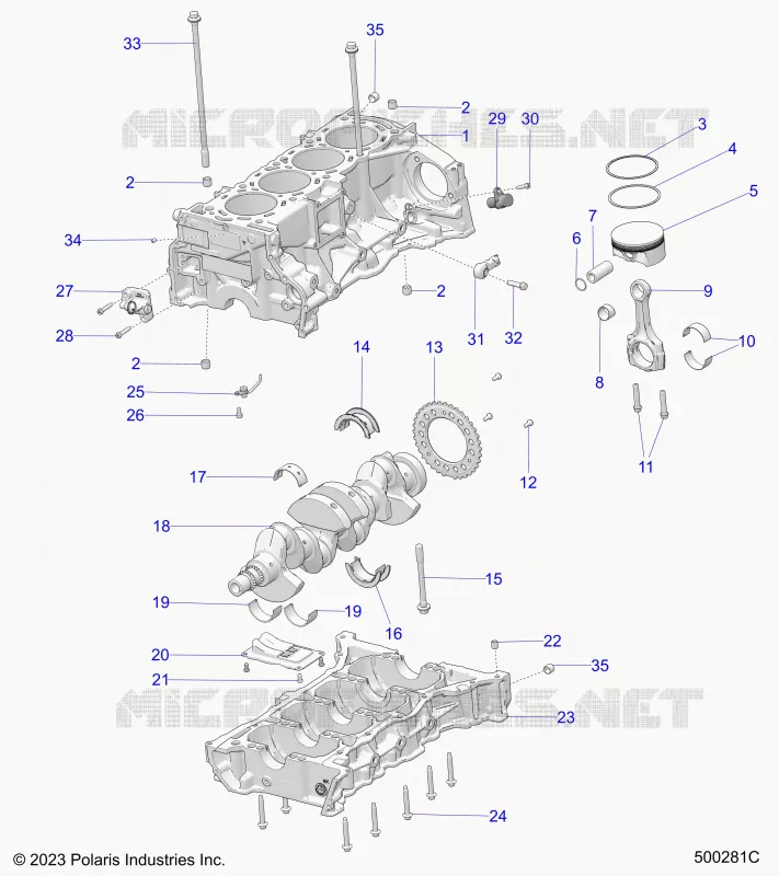 CYLINDRE BLOCK AND RELATED