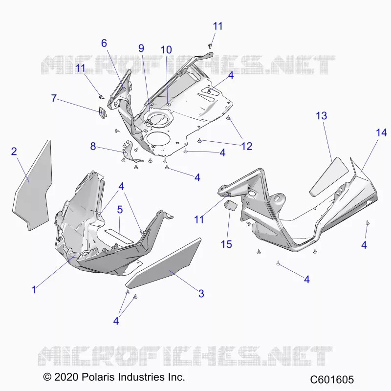 CARROSSERIE AVANT ASM./FENDERS