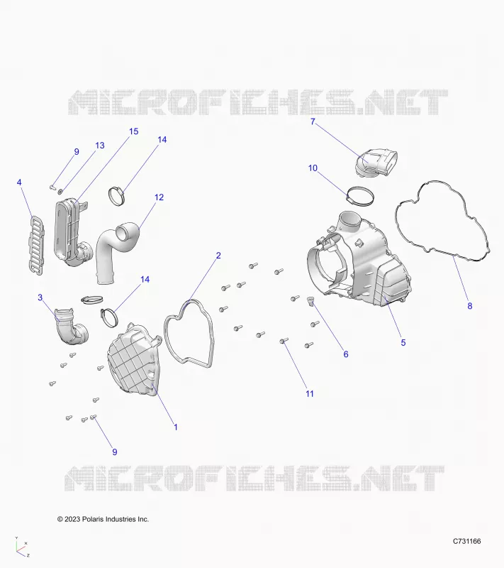 ENGINE, ALTERNATEUR COVER HVAC