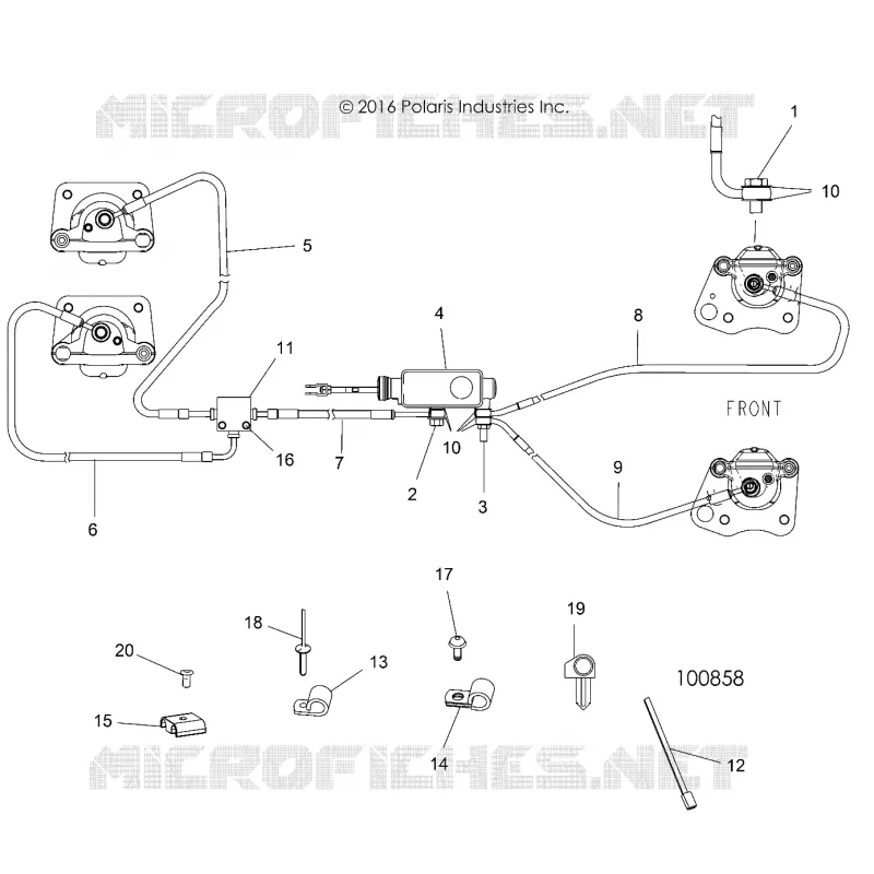 BRAKES, BRAKE LINES AND MAITRE CYLINDRE