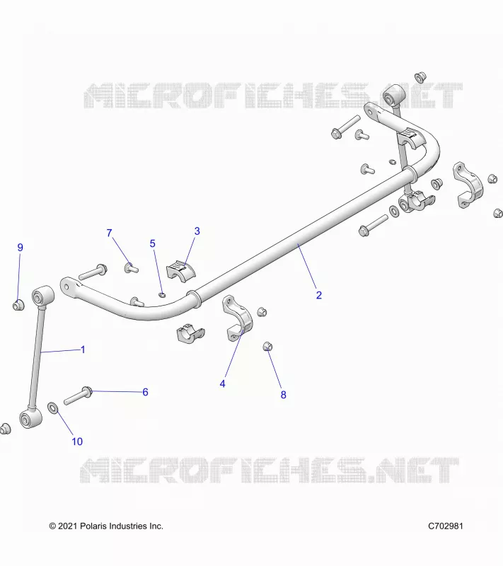 SUSPENSION, REAR BARRE STABILISATRICE