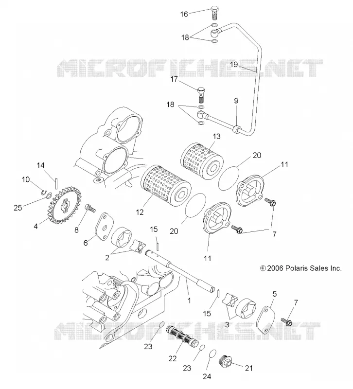 MOTEUR, OIL SYSTEM and POMPE A HUILE