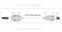 DRIVE TRAIN, TRANSMISSION ARRIERE SHAFT