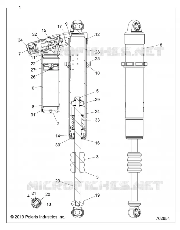 SUSPENSION AVANT SHOCK INTERNALS