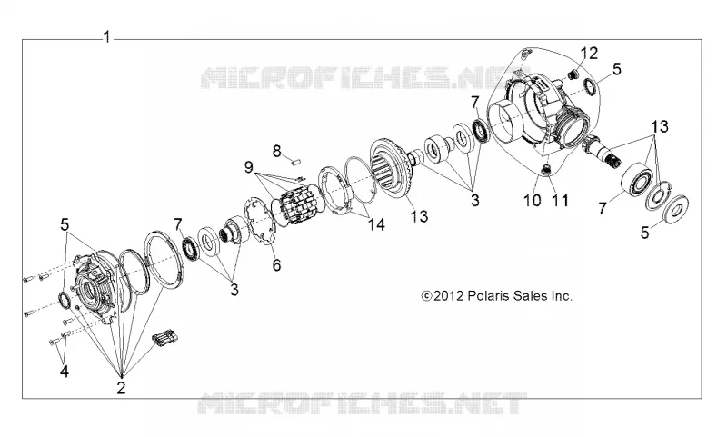 SYSTEME DE TRANSMISSION, FRONT GEARCASE