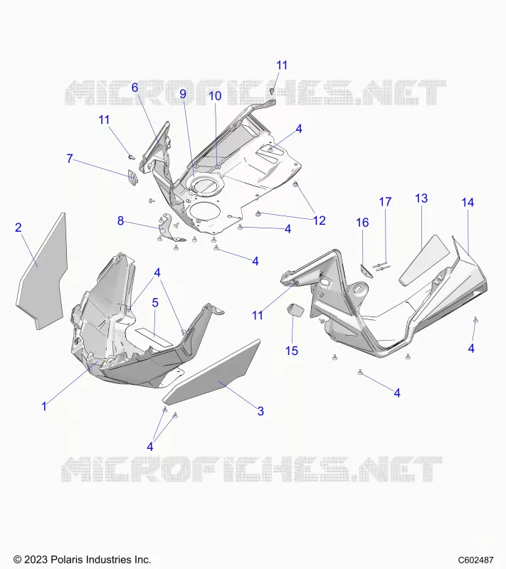 CARROSSERIE AVANT ASM./FENDERS