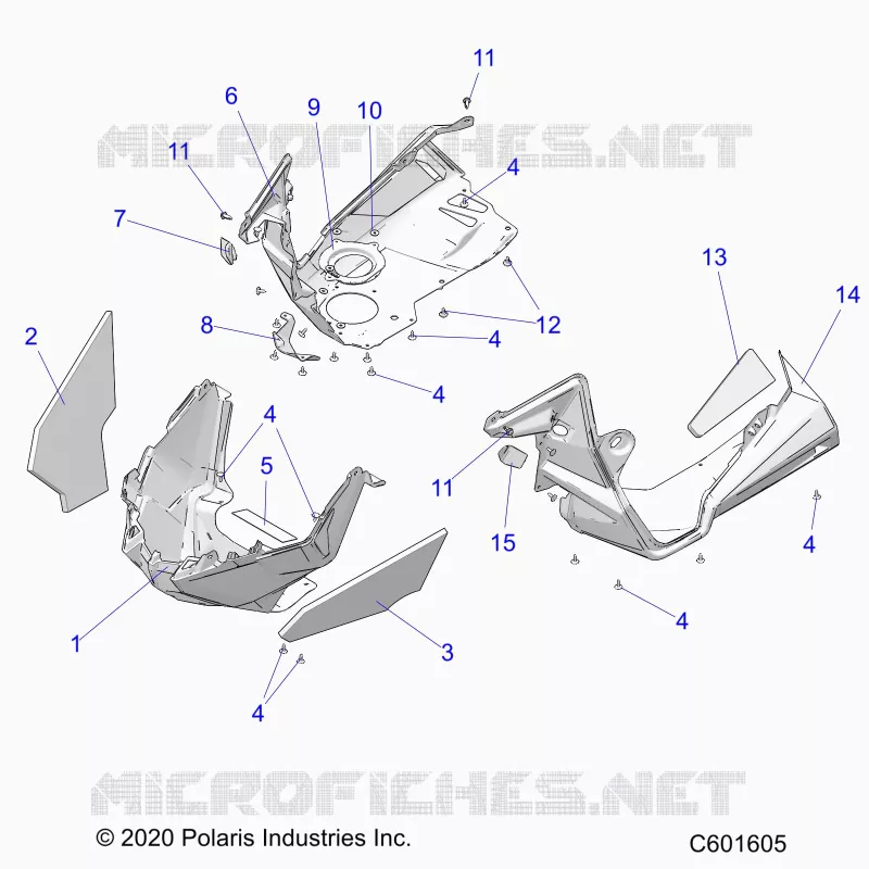 CARROSSERIE AVANT ASM./FENDERS