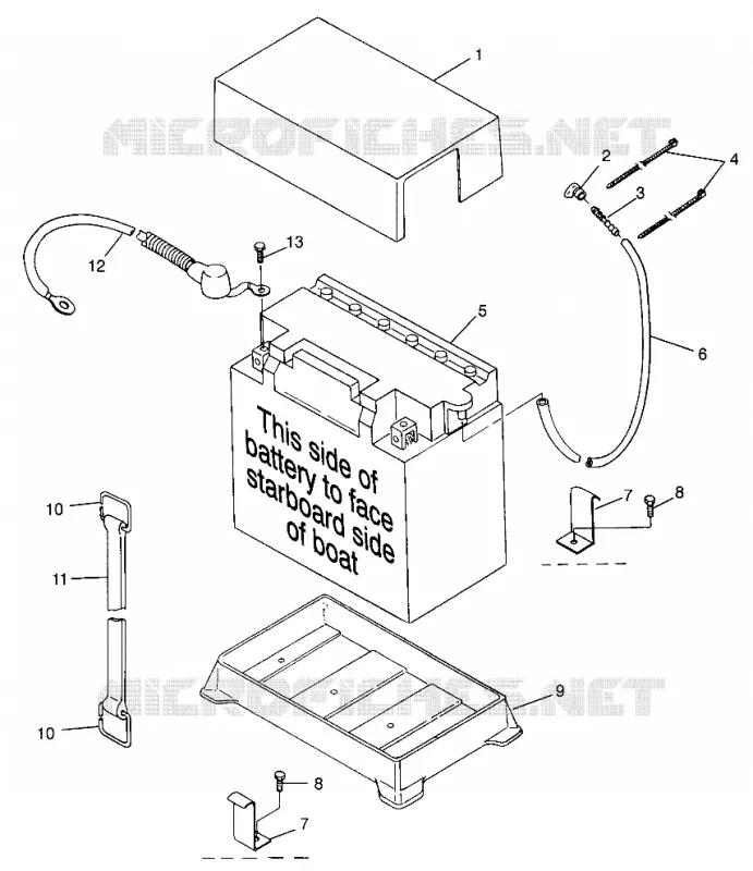 SUPPORT BATTERIE SL 700 B974071, Intl. SL 700 I974071, SL 700 Deluxe B974072 and (4940874087B008)