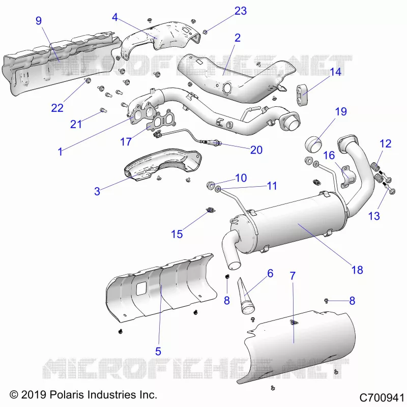 ENGINE, ECHAPPEMENT
