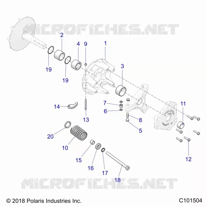 SYSTÃˆME DE TRANSMISSION, PRIMARY CLUTCH