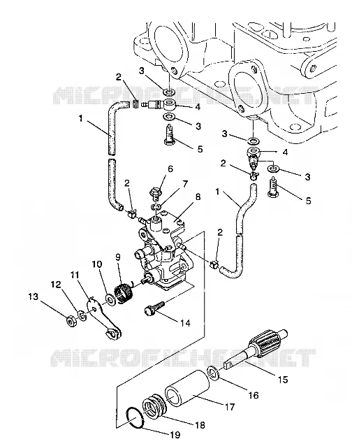 POMPE A HUILE 500 EFI / 0930674 and  500 EFI SKS / 0930574 (4922962296035A)