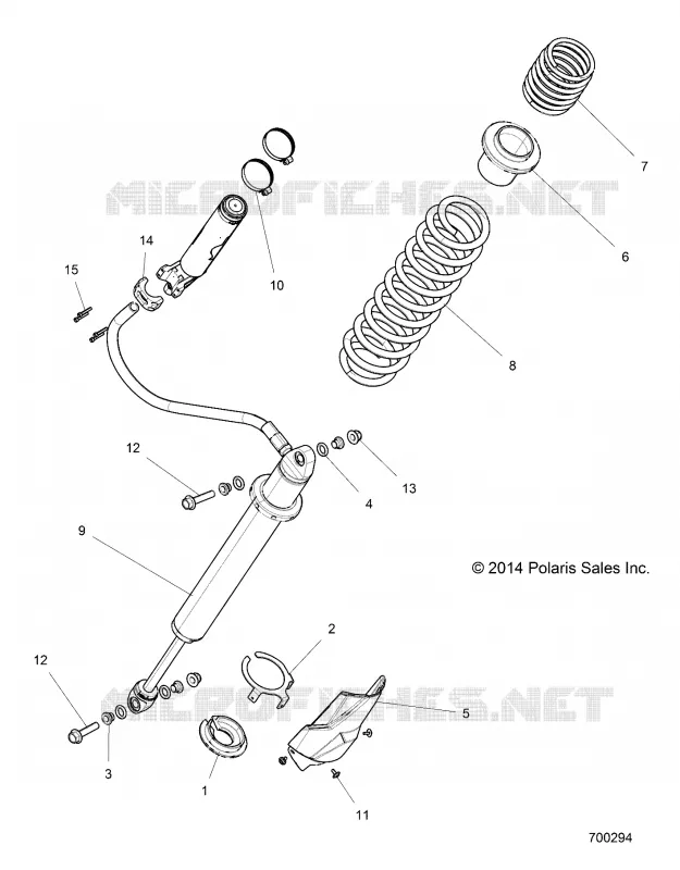 SUSPENSION, AMORTISSEUR ARRIERE MOUNTING