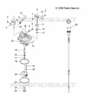 MOTEUR, CARBURETOR AND CHOKE CABLE