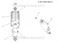 SUSPENSION, AMORTISSEUR AVANT TRACK (7043048)