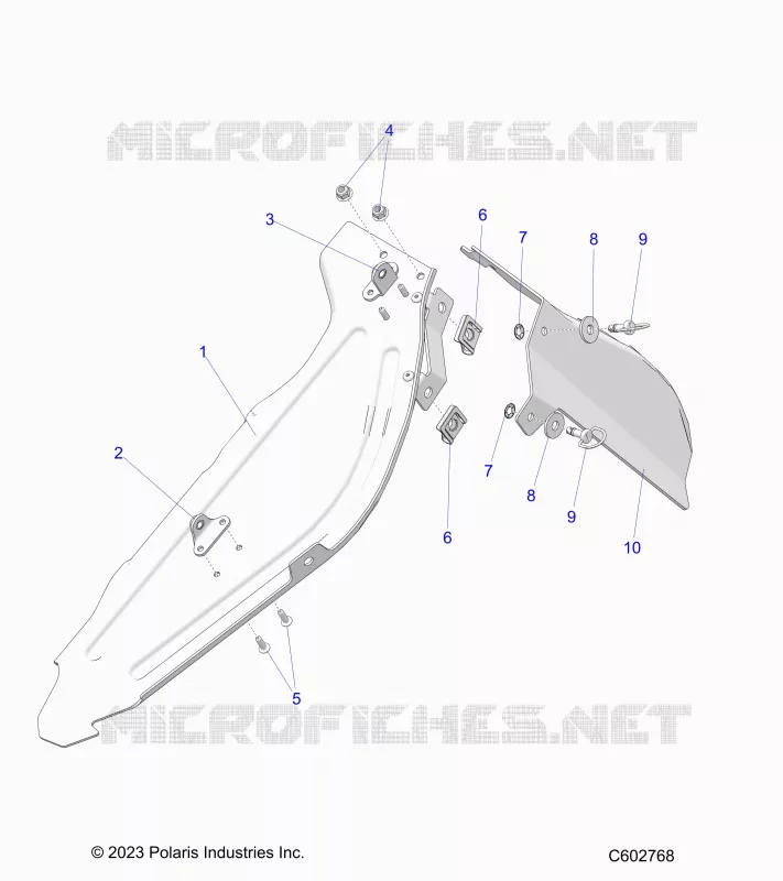 CHASSIS, PROTECTION D'EMBRAYAGE ASM. AND SHIELD