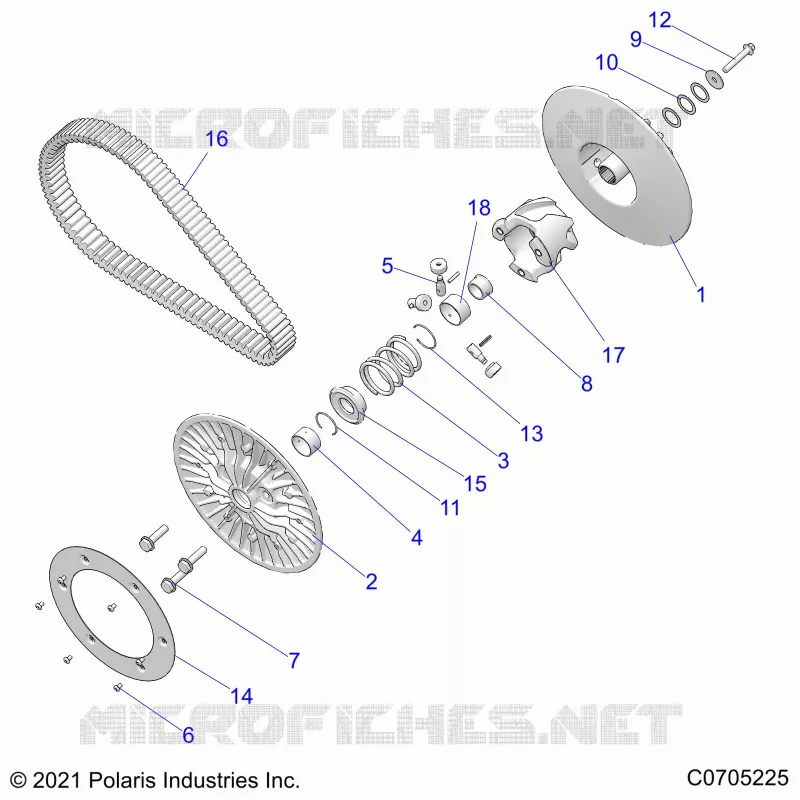 SYSTÃˆME DE TRANSMISSION, SECONDARY CLUTCH