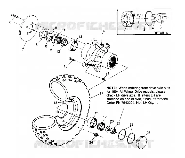 ROUE AVANT  4X4 400L W948140 (4926772677B005)