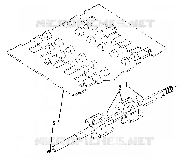 TRACK AND ARBRE DE TRANSMISSION SHAFT ASSEMBLY NO. 1590210 (INCL. 1-3) (4909520952010A)