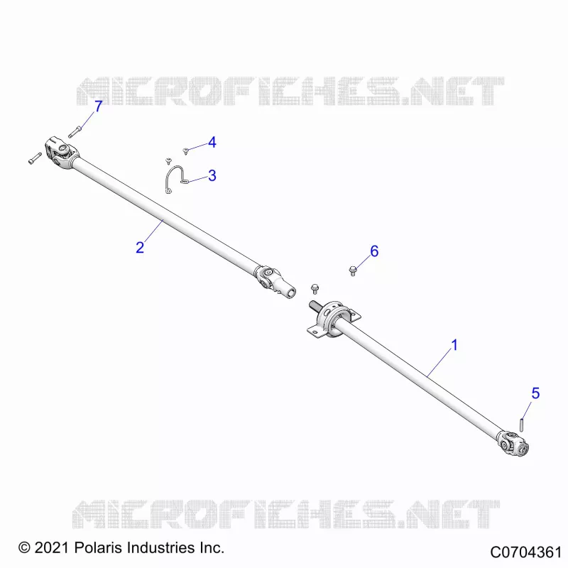 SYSTÃˆME DE TRANSMISSION, FRONT PROP SHAFT