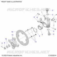 SUSPENSION AVANT HUBS, KNUCKLES AND BRAKE DISC