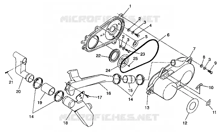 COUVERCLE D'EMBRAYAGE ASSEMBLY Trail Boss W938527 (4924072407021A)