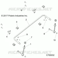 SUSPENSION AVANT STABILIZER BAR- R20RRE99AA/AF/AP/AX (C700032)