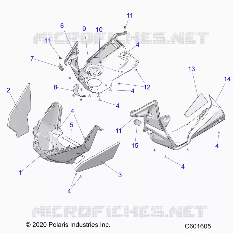 CARROSSERIE AVANT ASM./FENDERS