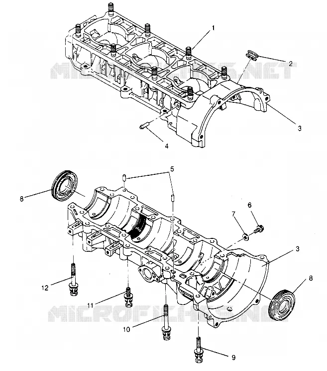 CARTERS MOTEUR ASSEMBLY XLT TOURING 0952857 and  EUROPEAN XLT TOURING E952857 (4929172917C007)
