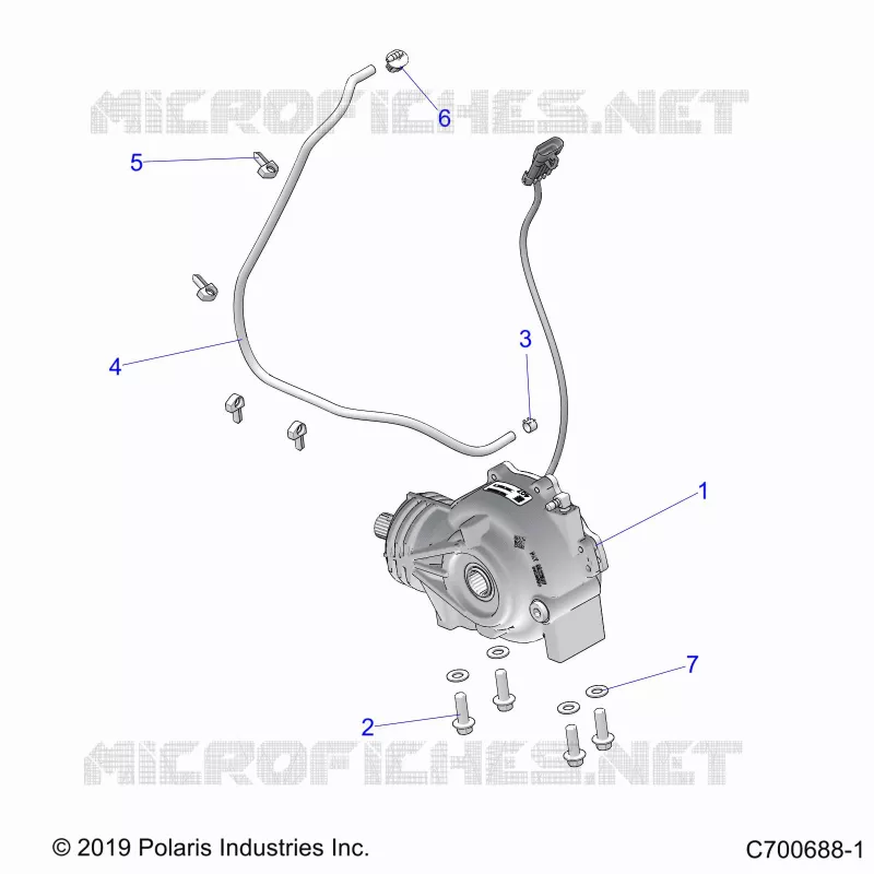 DRIVE TRAIN, FRONT SUPPORT PONT