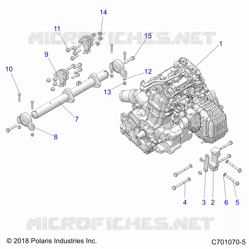 MOTEUR, MOUNTING & LONG BLOCK