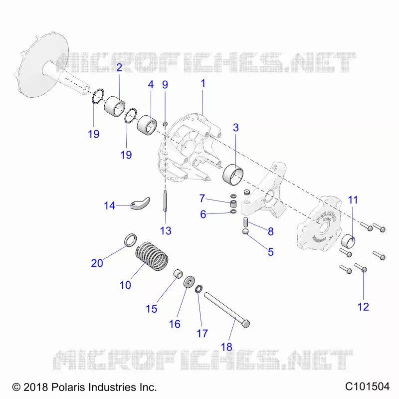 SYSTÃˆME DE TRANSMISSION, PRIMARY CLUTCH