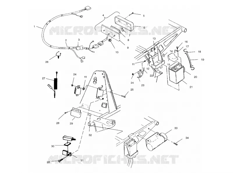 ELECTRICITE/FEU ARRIERE
