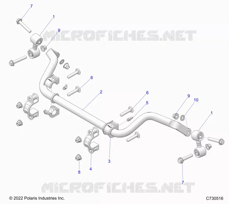 SUSPENSION, REAR, BARRE STABILISATRICE