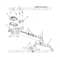 FREIN AVANT BRAKE LEVER AND MAITRE CYLINDRE