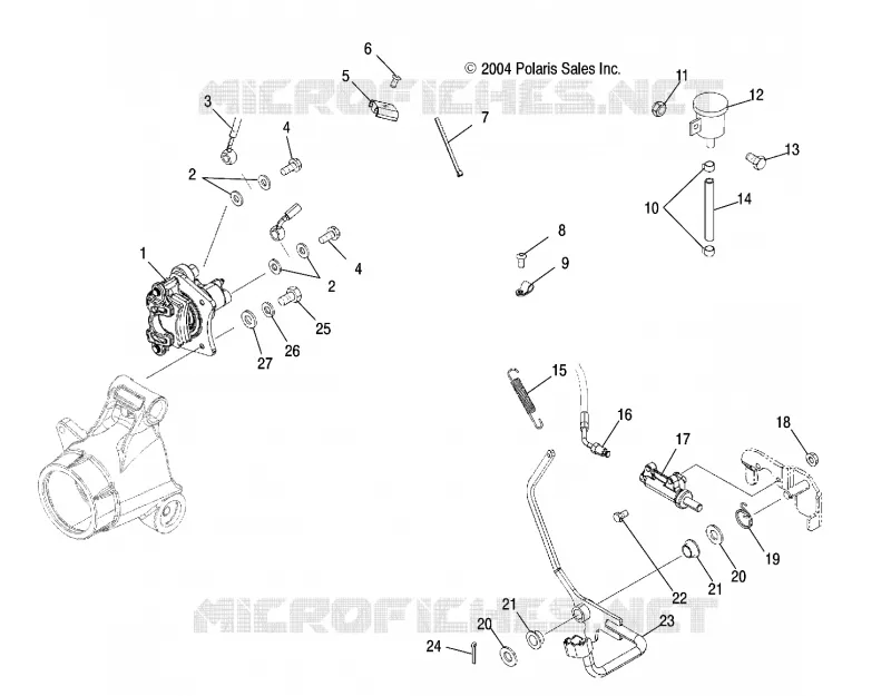 MAITRE CYLINDRE, REAR and FOOT PEDAL