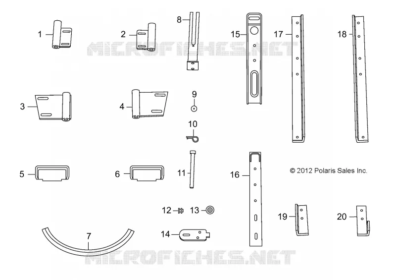 4 PASS HARD DOOR REPLACEMENT HARDWARE