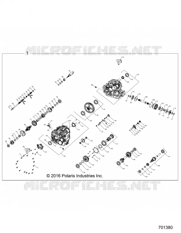 SYSTÈME DE TRANSMISSION, MAIN GEARCASE INTERNALS