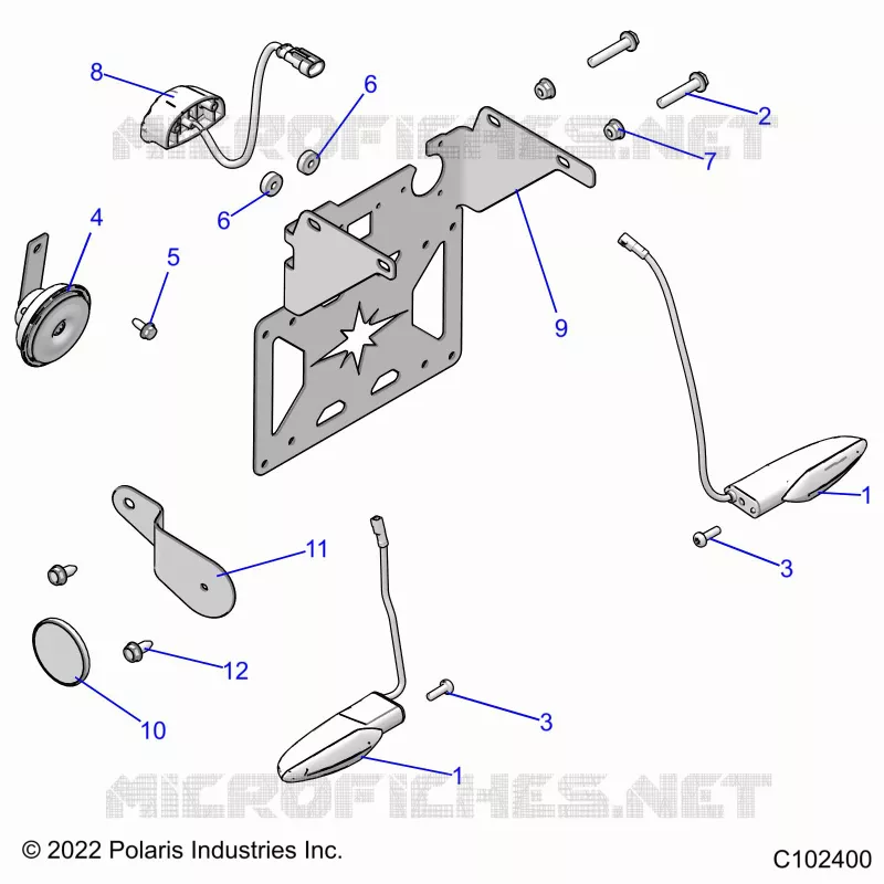 ELECTRICITE, TURN SIGNALS, HORN AND LICENSE PLATE LIGHT
