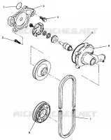 POMPE A EAU XLT TOURING  0963357 and EUROPEAN XLT TOURING  E963357 (4931923192C009)