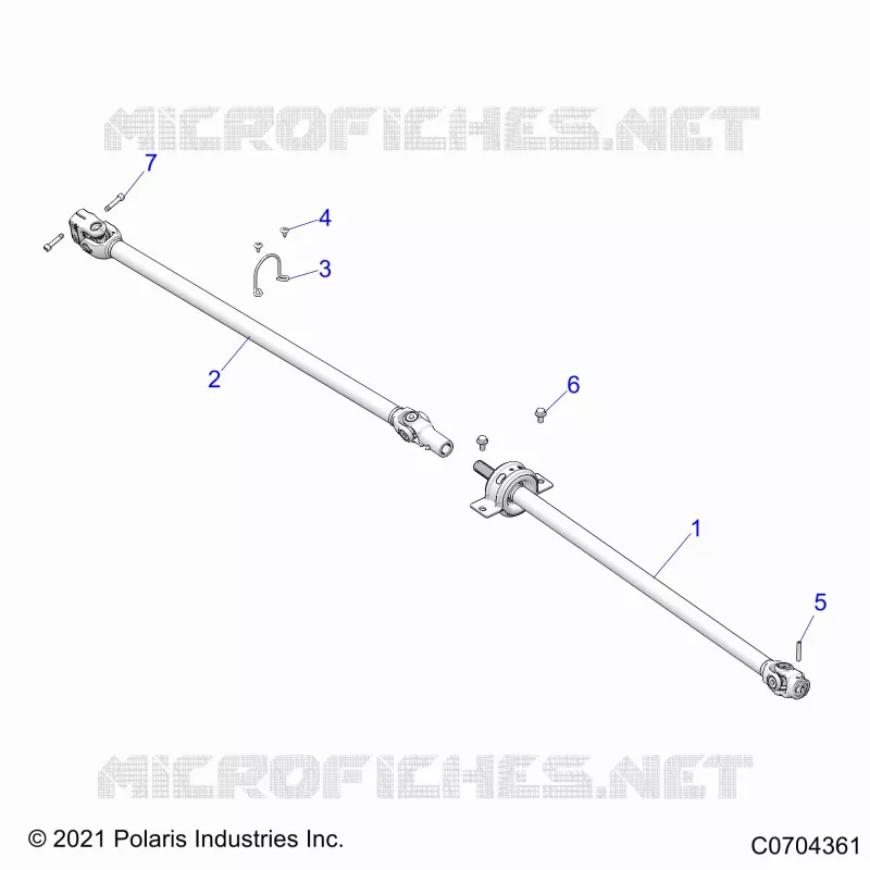 SYSTÃˆME DE TRANSMISSION, PROP SHAFT