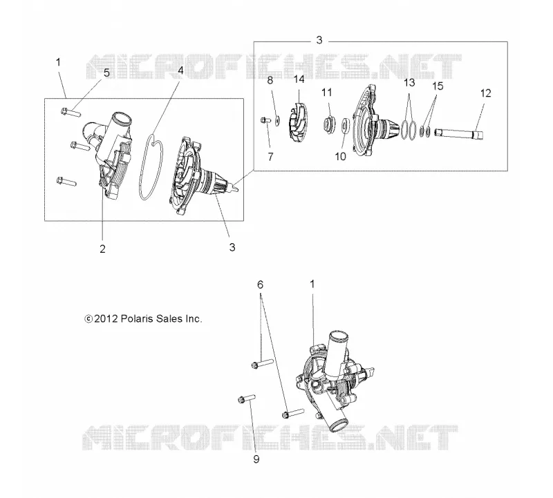 REFROIDISSEMENT, WATERPUMP