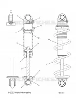 SUSPENSION, AMORTISSEUR AVANT TRACK MONOTUBE