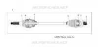 DRIVE TRAIN, TRANSMISSION ARRIERE SHAFT