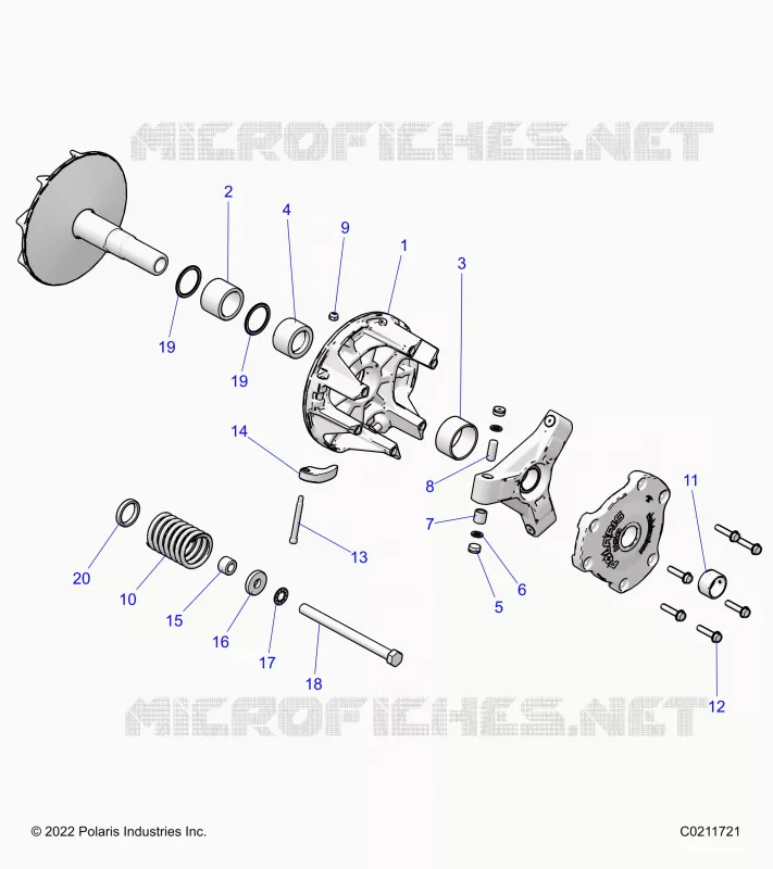 SYSTÃˆME DE TRANSMISSION, PRIMARY CLUTCH