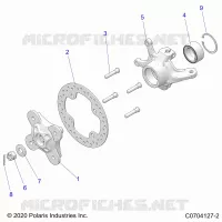 SUSPENSION AVANT CARRIER- Z22NAK99AK/AR/BK/BR/NAV99AK/AR/BK/BR (C0704127-2)