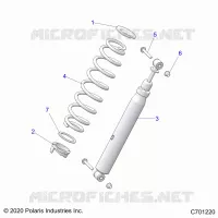 SUSPENSION, REAR SUPPORT AMORTISSEUR 
