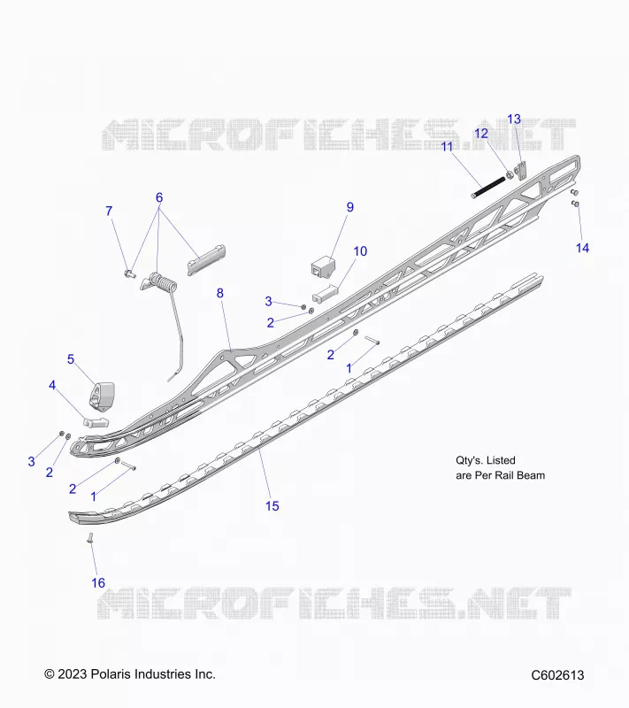 SUSPENSION, RAIL BEAM MOUNTING, LH/RH