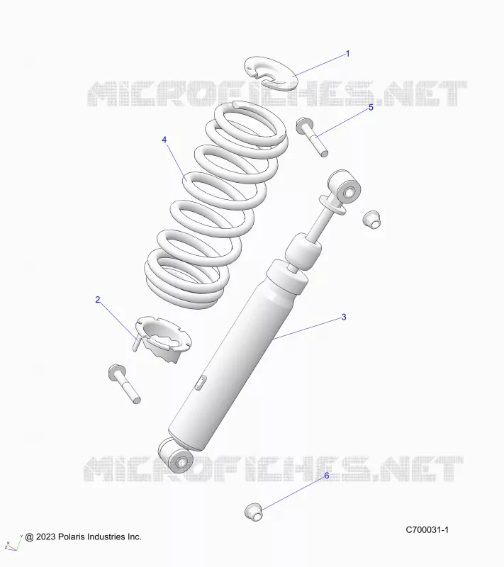 SUSPENSION, AMORTISSEUR AVANT MOUNTING